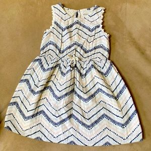 Sonoma Cotton Sleeveless Dress With Chevron Pattern